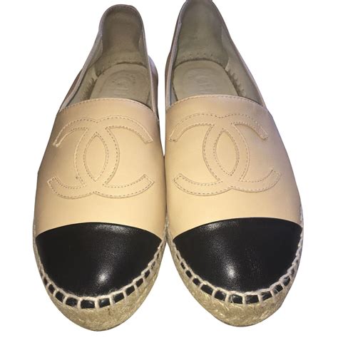 chanel espadrilles beige leather outfits|Chanel espadrilles neiman marcus.